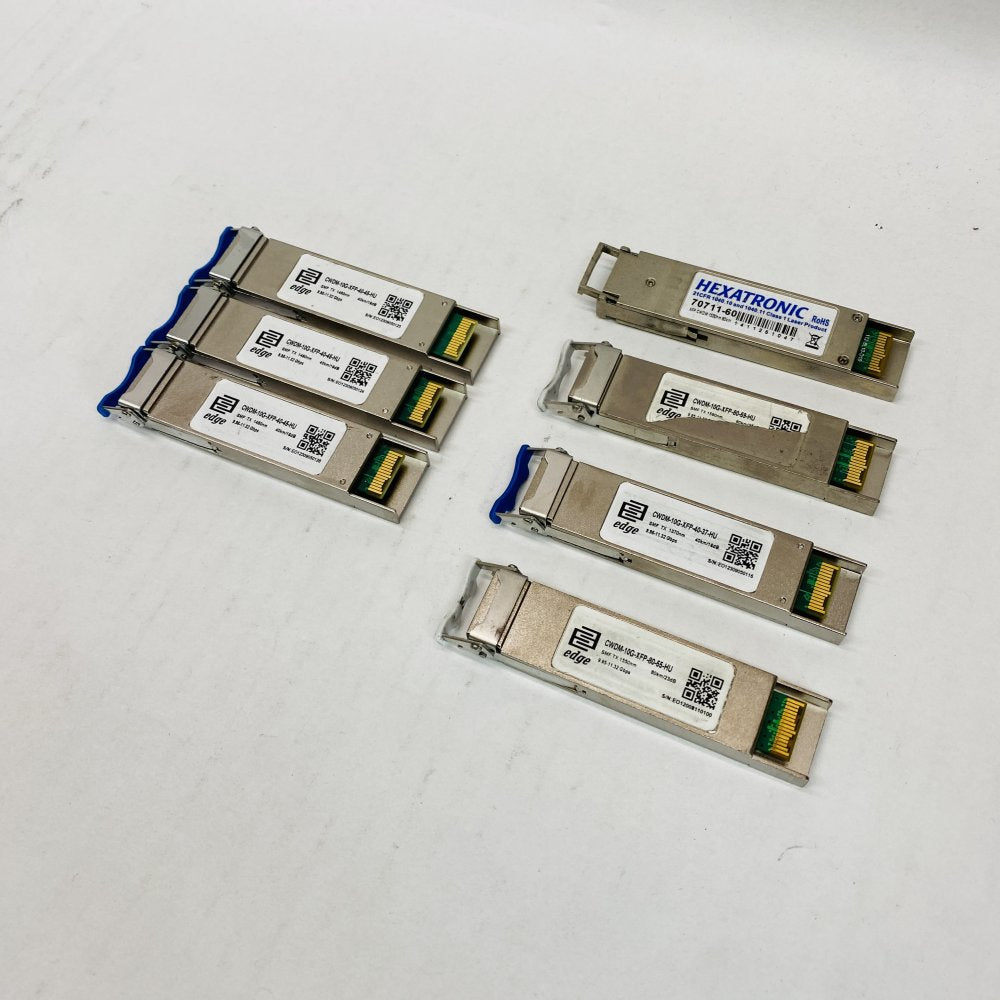 CWDM 10G XFP Modules Edge-Core Hexatronic 40km 80km SMF Fiber Optics