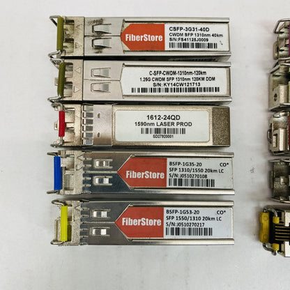 FiberStore Eoptolink Optical Copper Fiber Transceivers SFP SFP+ Lot 10