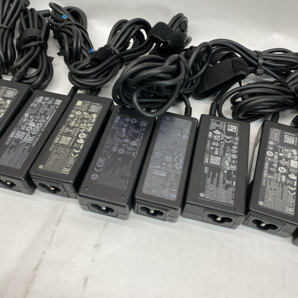 OEM HP 45W Blue Tip Laptop Charger Bundle 12x AC Adapter Compact Reliable