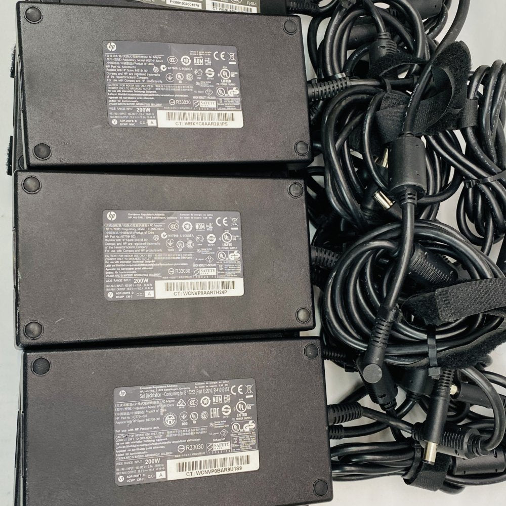 Professional HP 200W AC Adapter Set HSTNN-DA24 CA24 19.5V 10.3A Black