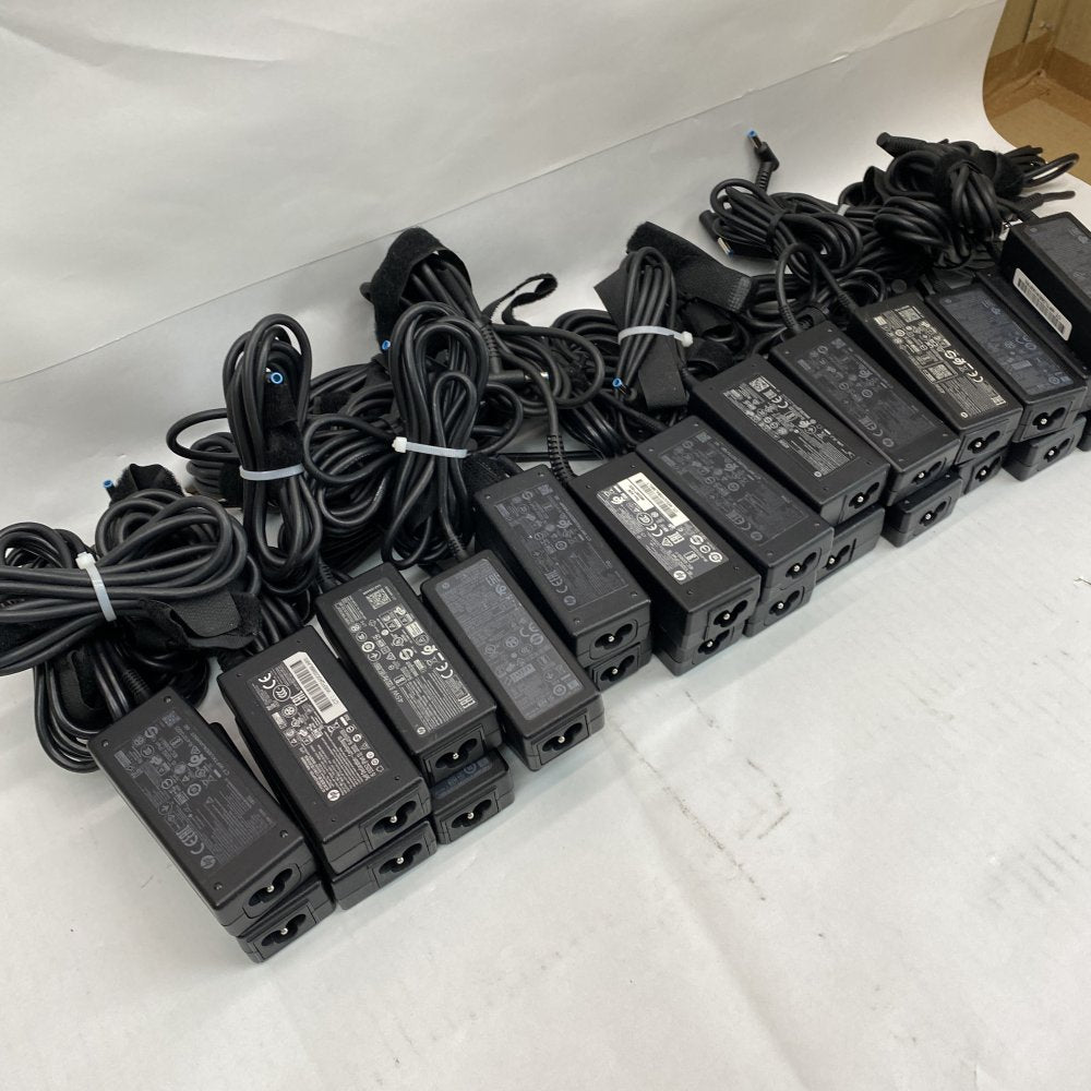 Bulk Lot of 25x Genuine HP 45W Laptop Chargers (Blue Tip, 19.5V 2.31A)