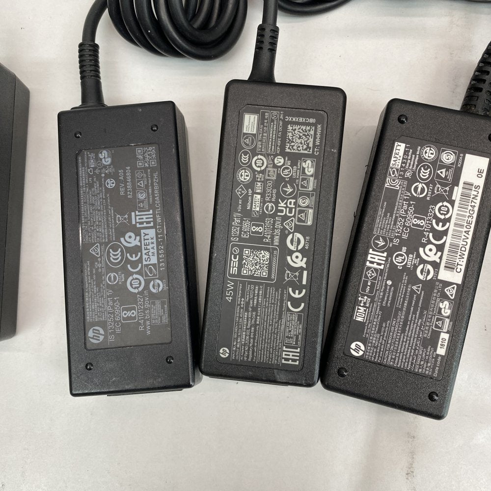 Lot of 9 Genuine HP & LG 45W Laptop Chargers – Mixed Models