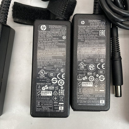 Lot of 9 Genuine HP & LG 45W Laptop Chargers – Mixed Models