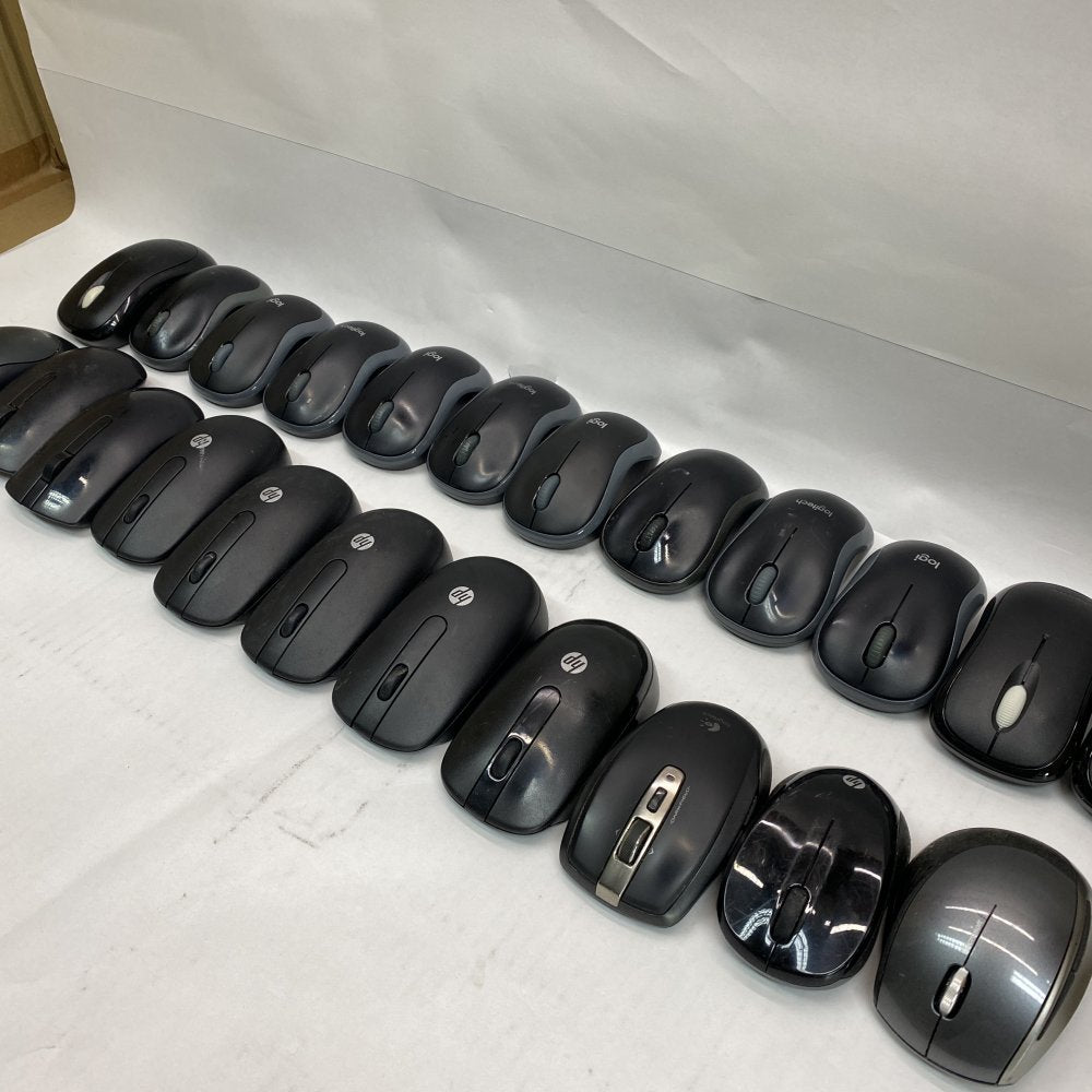 Job Lot of 24x Mixed Brand Wireless Optical Mice – HP Logitech Anker Unbranded