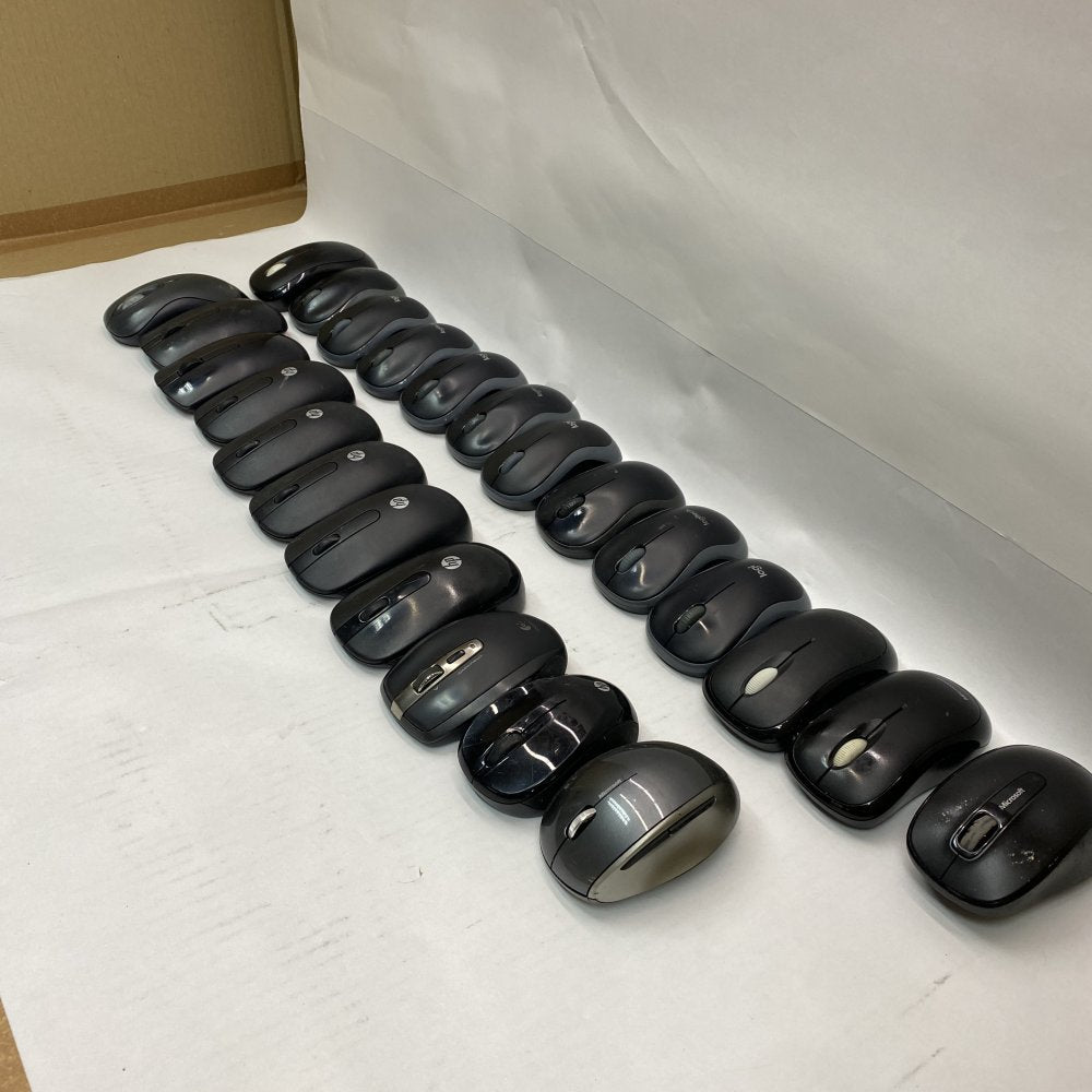Job Lot of 24x Mixed Brand Wireless Optical Mice – HP Logitech Anker Unbranded