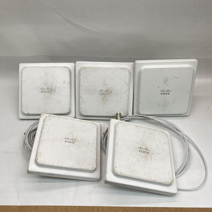5x Cisco AIR‑ANT2524V4C‑R Dual‑Band Ceiling Mount Antennas RP‑TNC