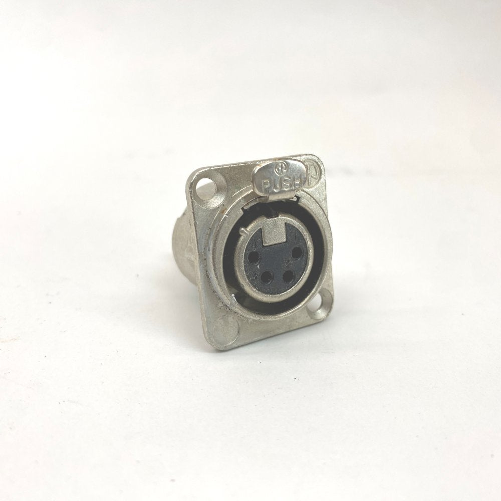 Neutrik NC4FD-LX Female 4 Pin XLR Chassis Panel Mount - Bundle of 20