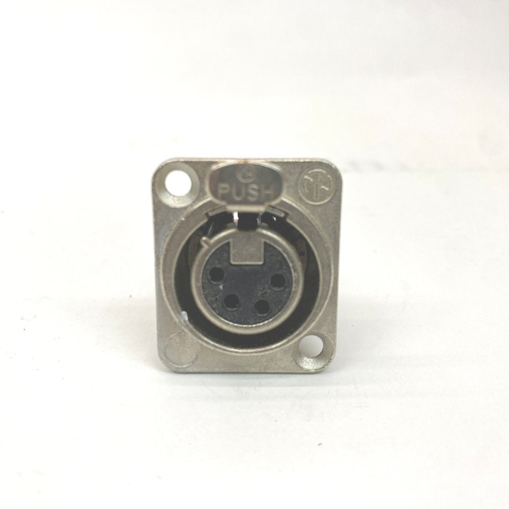 Neutrik NC4FD-LX Female 4 Pin XLR Chassis Panel Mount - Bundle of 20