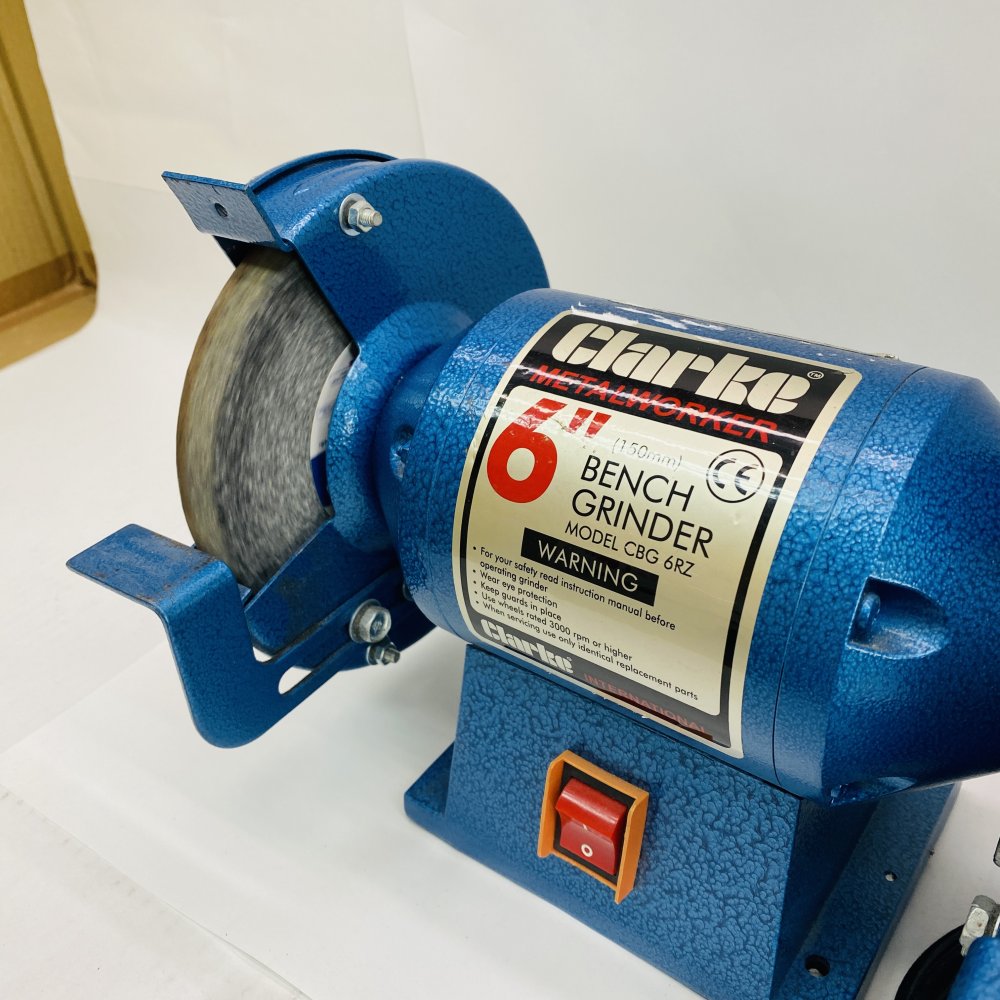 Clarke CBG 6RZ 6" (150mm) Bench Grinder 240V Twin Wheel UK Plug