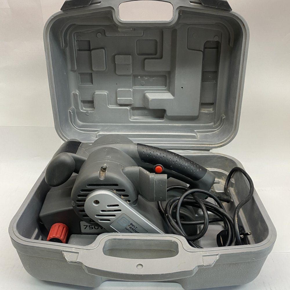 750W Corded Belt Sander with Case EU Plug - Heavy Duty, Used