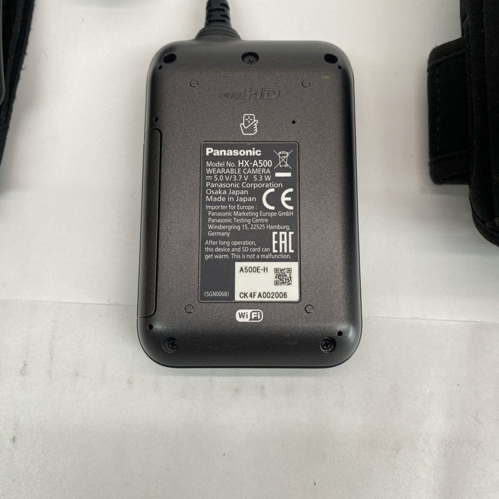 Panasonic HX‑A500 4 K Wearable Camera Bundle (Body + Lens + Wrist/Arm Mount)