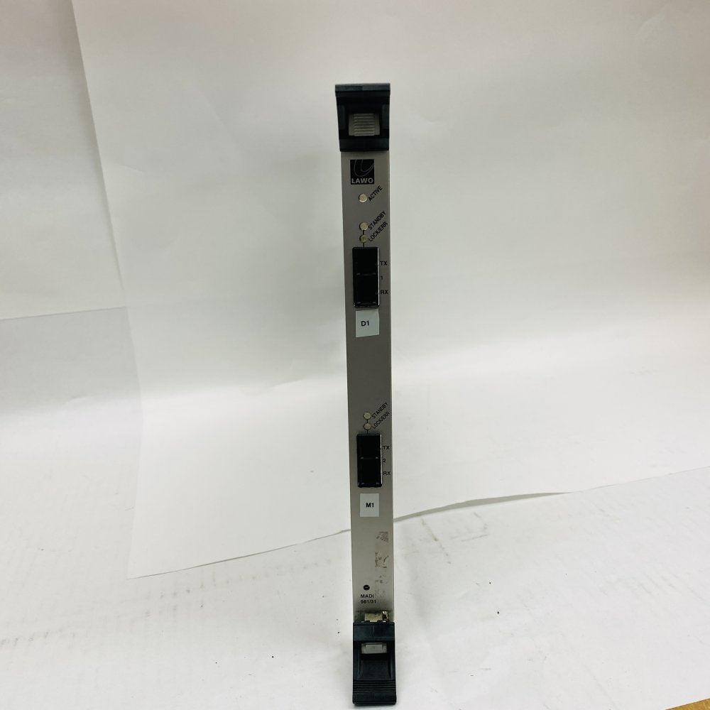 Lawo MADI 981/31 Dual‑Port MADI Module Broadcast Interface Used