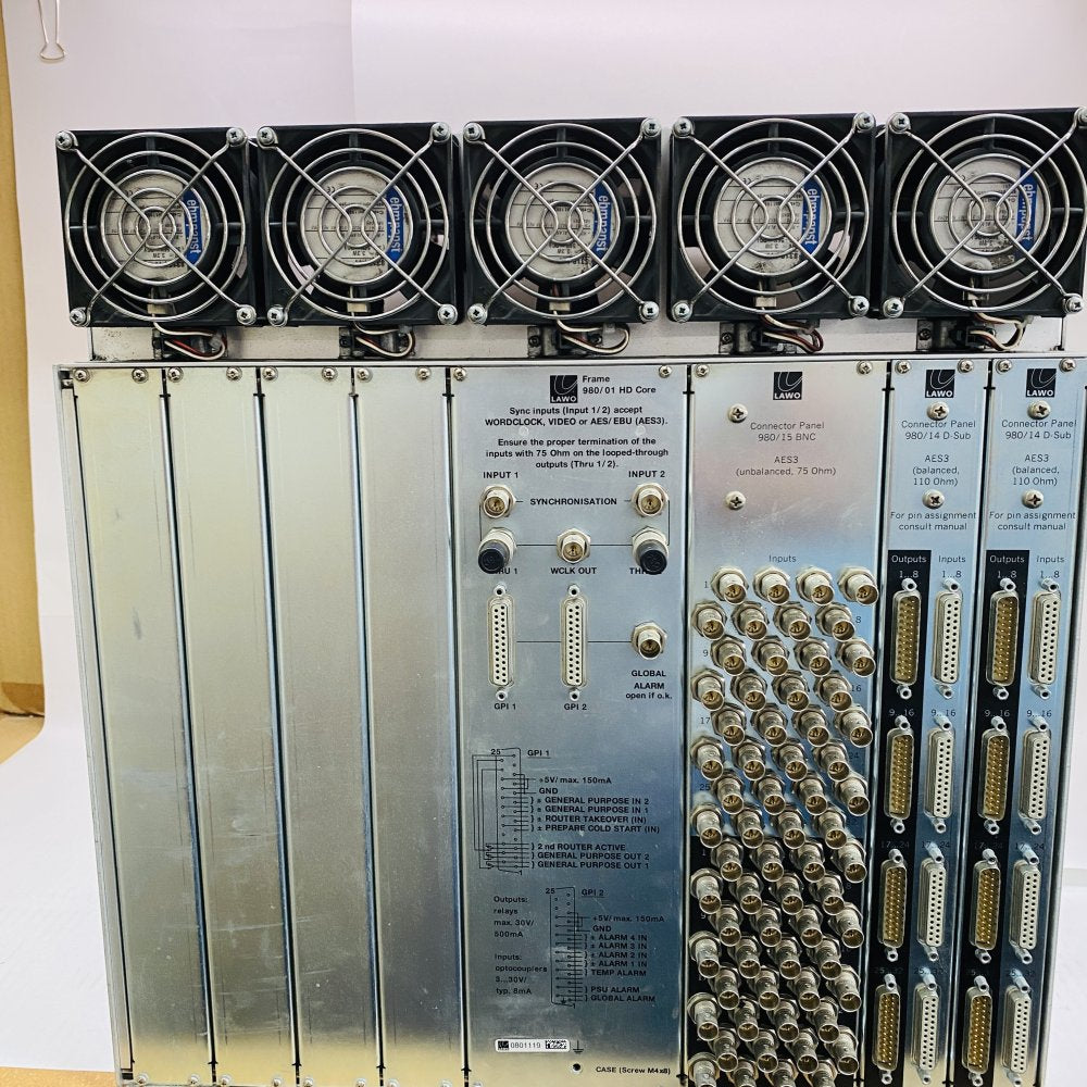 Broadcast Audio Production Router LAWO mc266 Nova73 AES3 Ethernet Rack-Mount