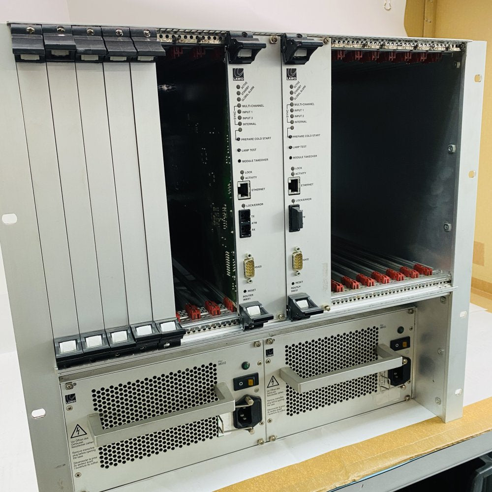 Broadcast Audio Production Router LAWO mc266 Nova73 AES3 Ethernet Rack-Mount
