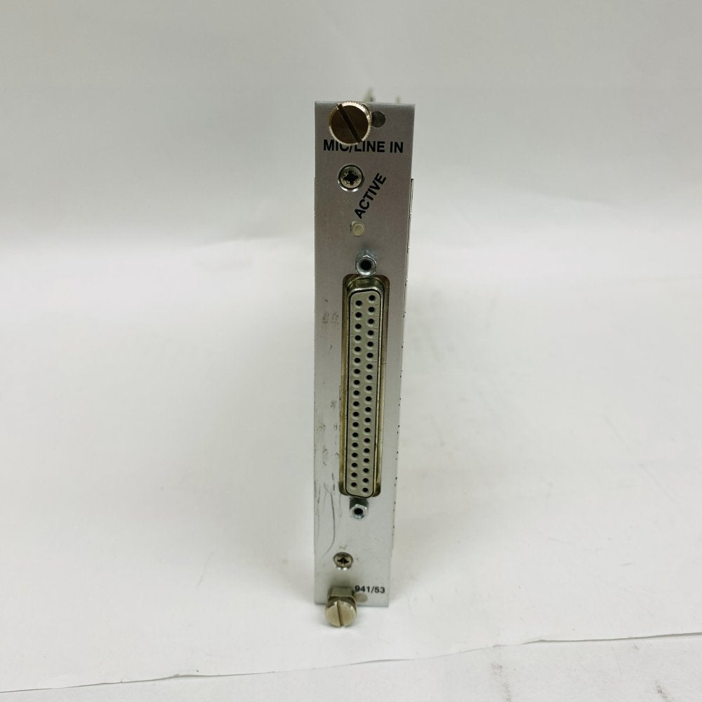 Lawo DALLIS 941/53 Mic/Line Input Module Broadcast Audio Card - Used