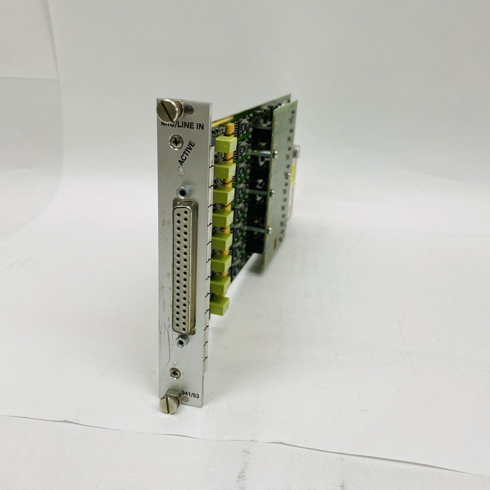 Lawo DALLIS 941/53 Mic/Line Input Module Broadcast Audio Card - Used