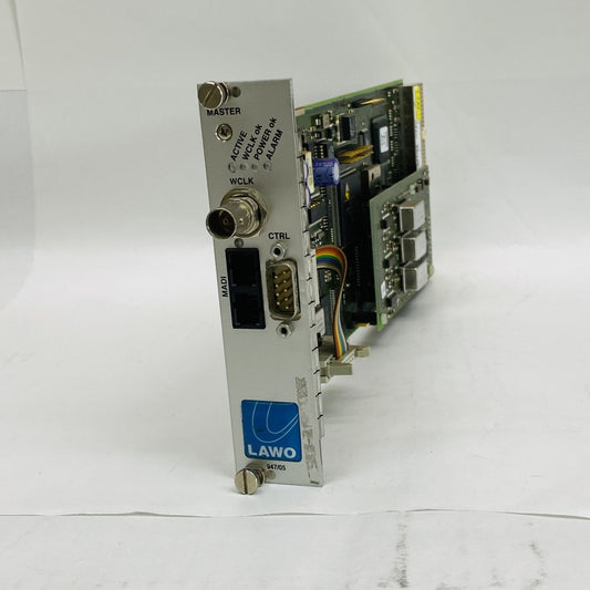 LAWO 947/05 WCLK MADI CTRL Master Clock Synchronization Card S/N 0709549