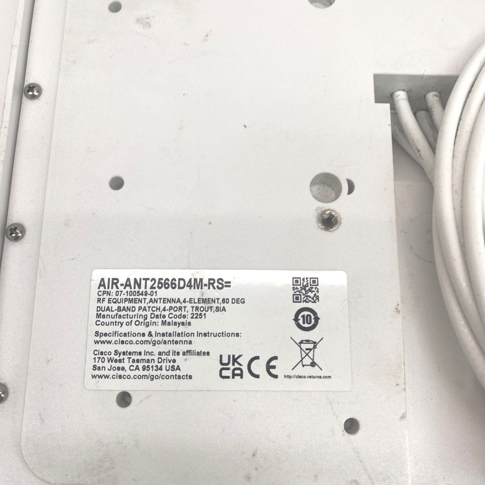 Cisco Aironet Antenna AIR-ANT2566D4M-RS Dual-Band High Gain Directional
