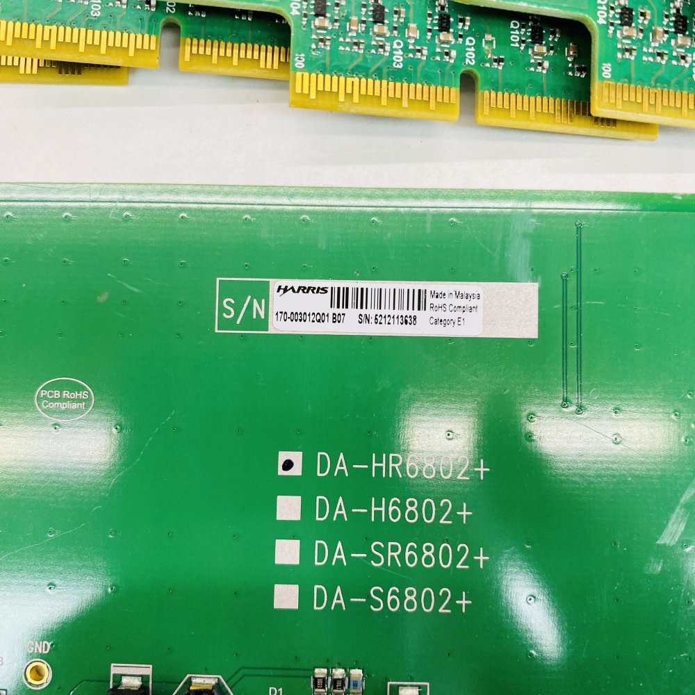 Broadcast Studio Lot – 6x Harris DA-HR6802+ + 6x Meridian RX