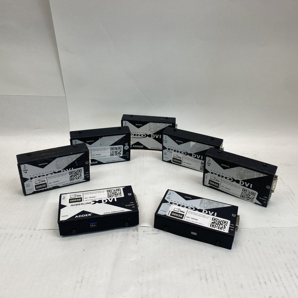 Adderlink Pro Extenders Lot – 7x DVI USB Video USB 2.0