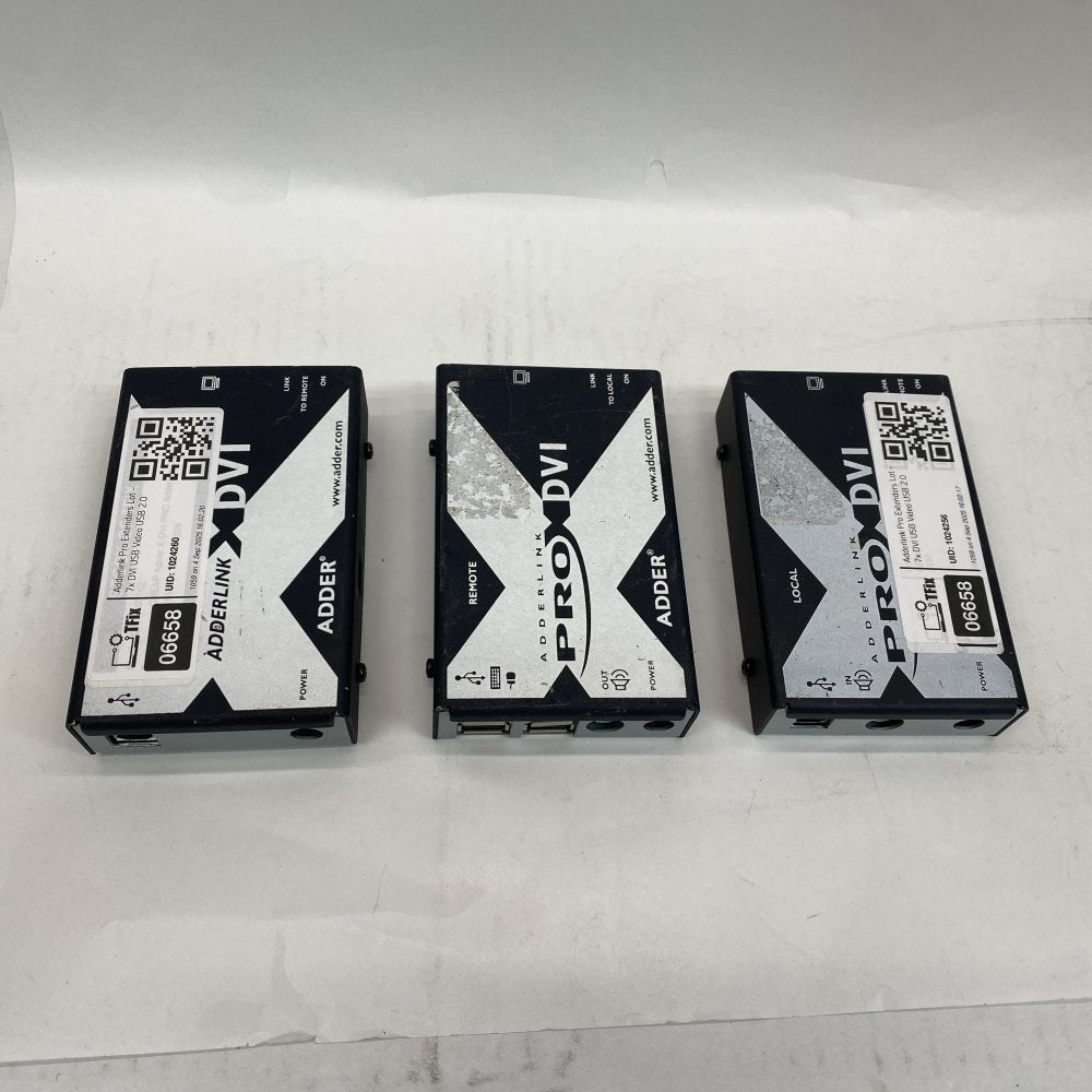 Adderlink Pro Extenders Lot – 7x DVI USB Video USB 2.0