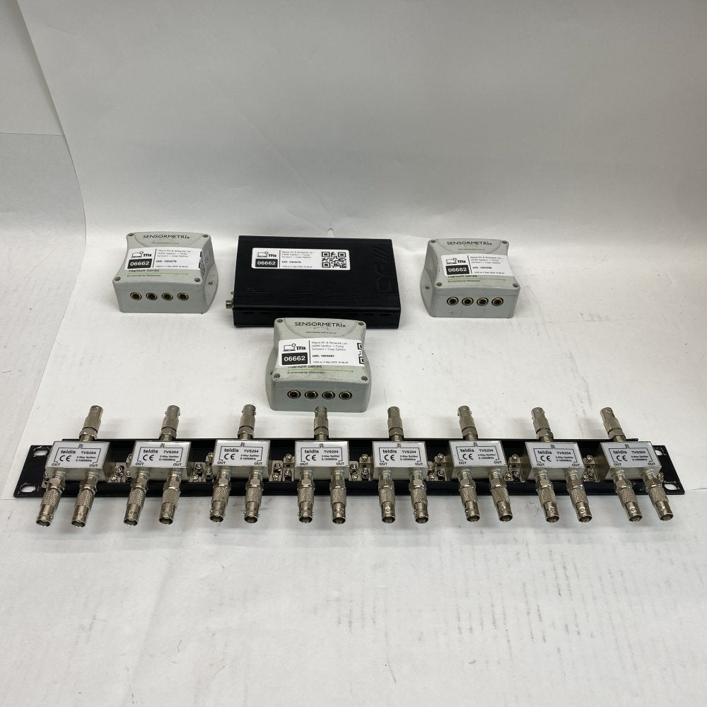 Mixed AV & Network Lot – HDMI Splitter + Temp Sensors + Coax Splitter