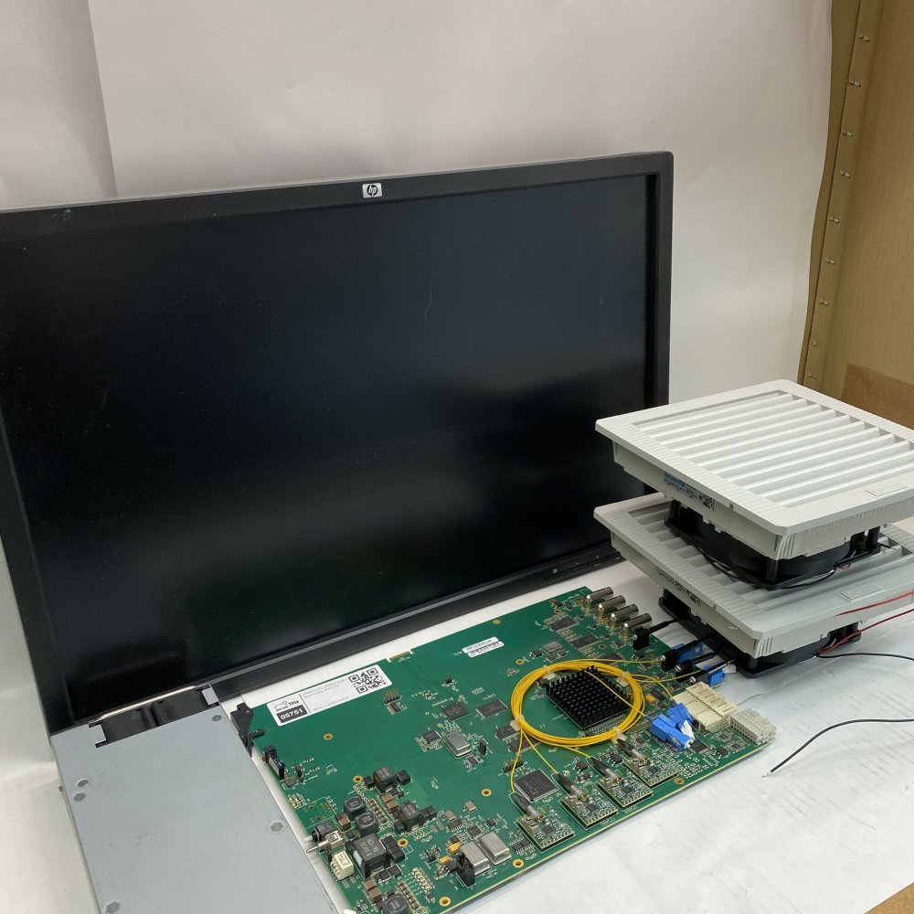 Mixed Spares Lot – PSU, HP 24” Monitor, Evertz Board, Fans