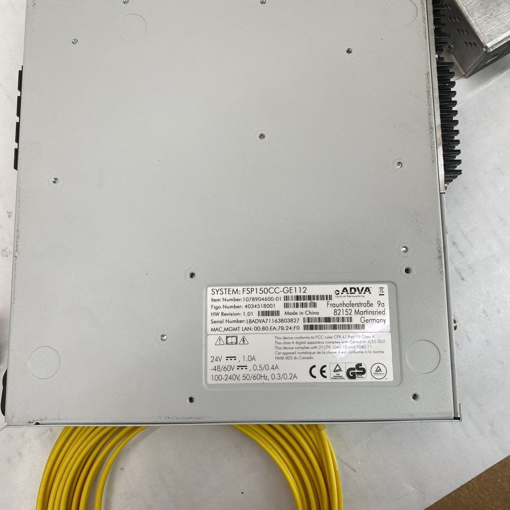 Networking & Fiber Lot – Foxcom, Skylane, ADVA, Moxa, Amulet KVM