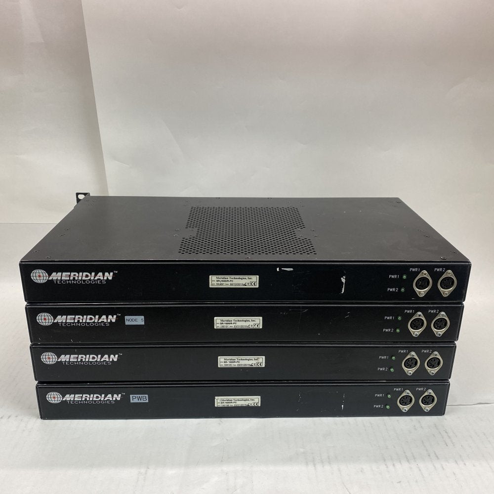 Lot of 4x Meridian SR-1600 1U Hot-Swap Rack Servers Ethernet 1080p