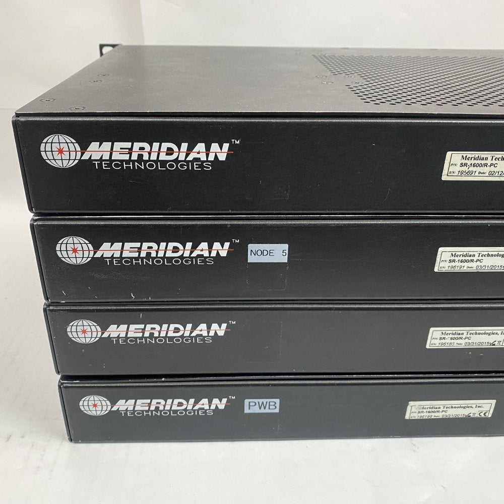 Lot of 4x Meridian SR-1600 1U Hot-Swap Rack Servers Ethernet 1080p