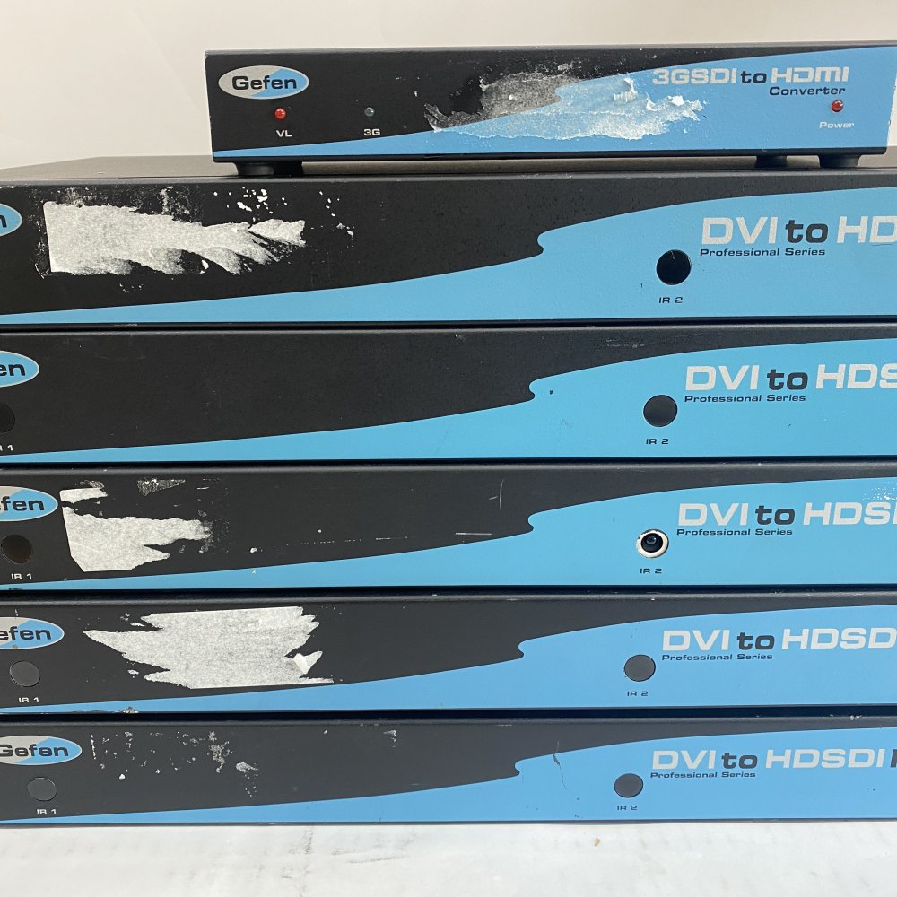 Broadcast Video Lot 5x Gefen DVI-HD-SDI Scalers + 3G-SDI HDMI Converter