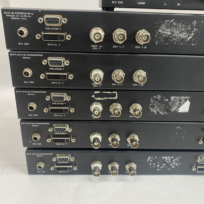 Broadcast Video Lot 5x Gefen DVI-HD-SDI Scalers + 3G-SDI HDMI Converter