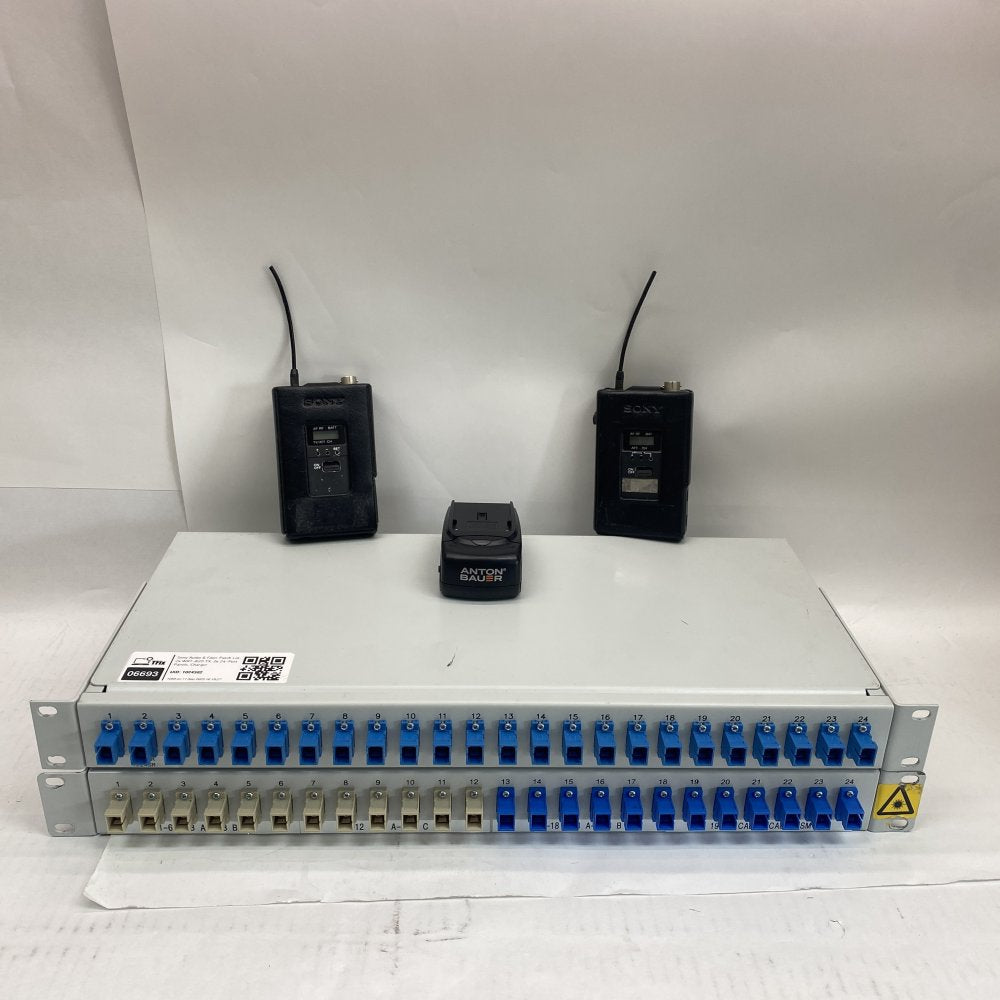 Job Lot Sony WRT-820 UHF Audio Transmitters 24-Port Fibre Patch Panels