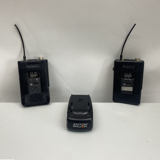 Sony Audio & Fiber Patch Lot: 2x WRT-820 TX, 2x 24-Port Panels, Charger