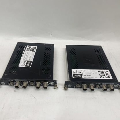 2 x Broadcast SDI HDSDI Optical Transmitter Meridian ST-2HD3 Cards NTSC PAL