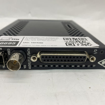 3 x Broadcast Tx Cards NTSC PAL SECAM Compatible Meridian FT-1U2A2C2G