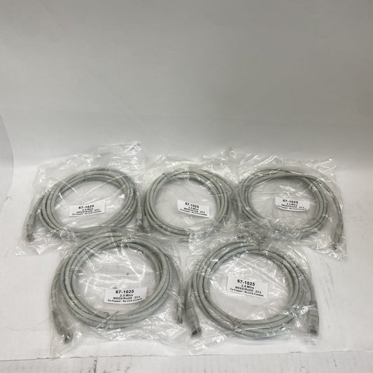 5x Brand New Sealed Cablenet Cat5e 2.5m Ethernet Patch Cables – No CCA Content