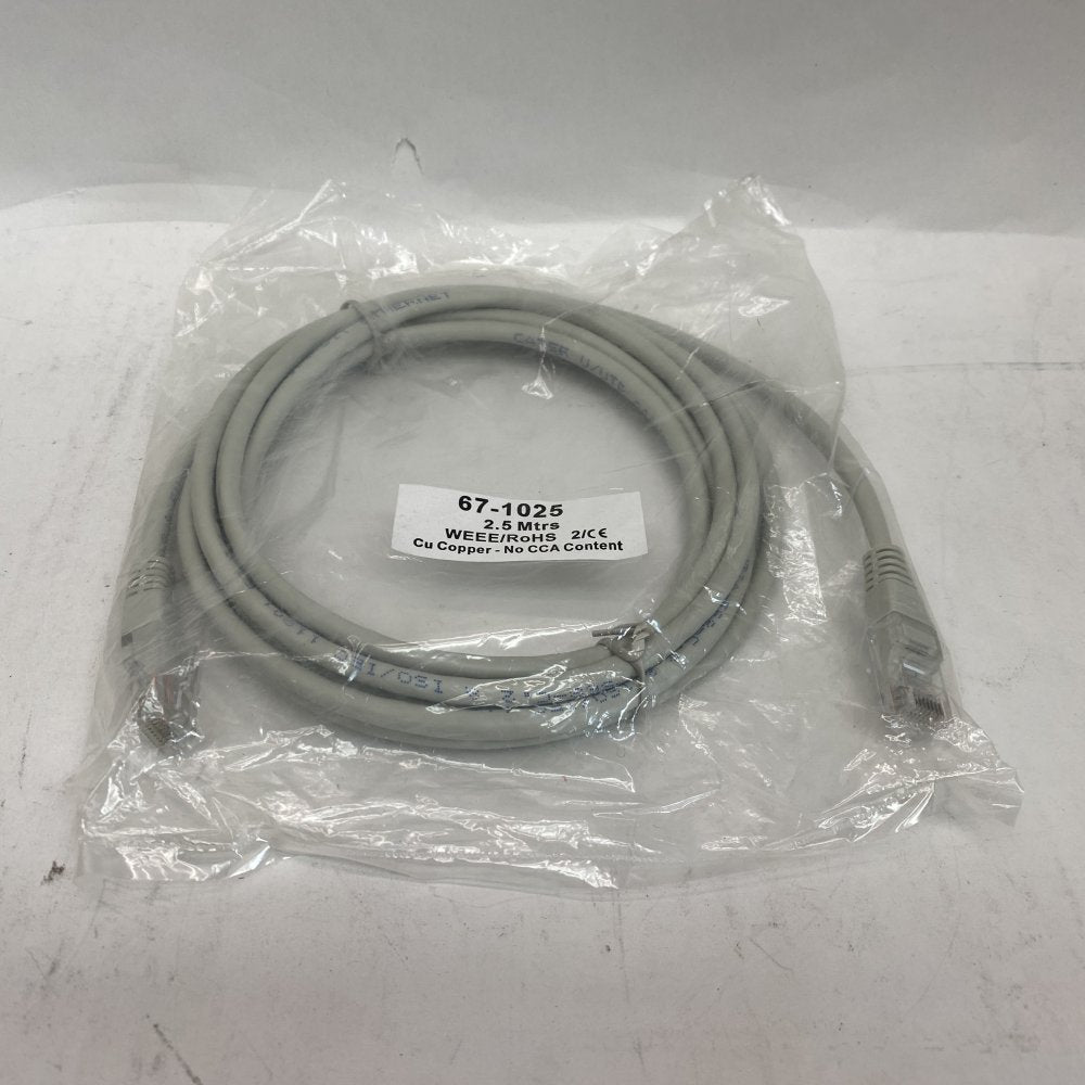 Cablenet Cat5e Ethernet Cables 2.5m Pure Copper 5-Pack Brand New Sealed