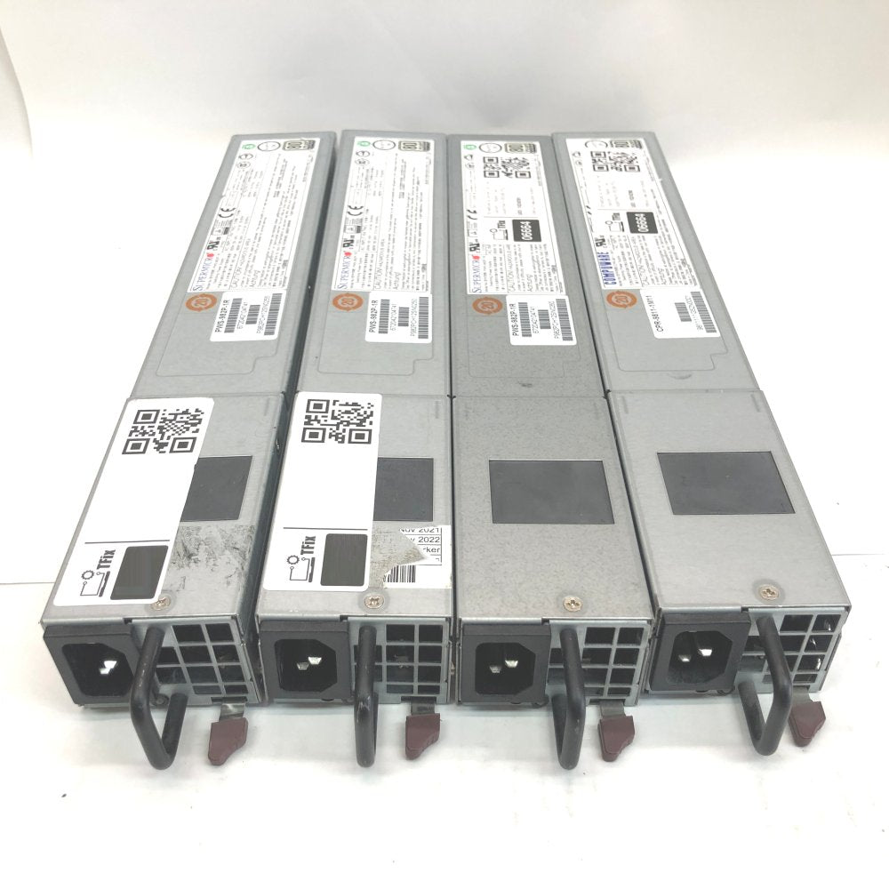 4 x Supermicro PWS-982P-1R 980W 80Plus Platinum 1U Redundant Server PSU — Used
