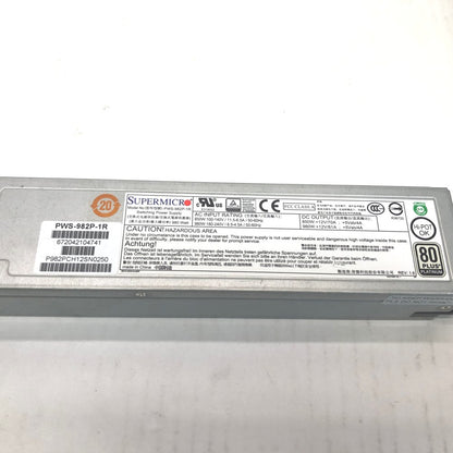 Supermicro PWS-982P-1R 980W PSU 80Plus Platinum Redundant 4 Pack