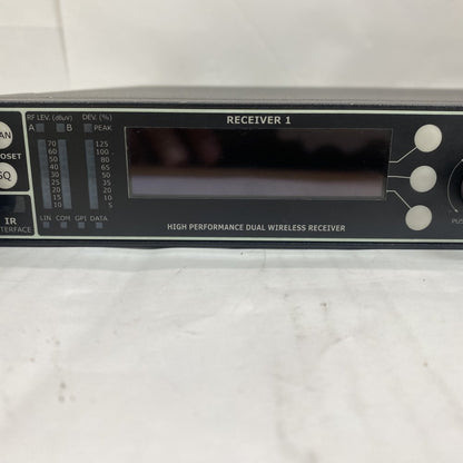 Broadcast Dual True Diversity Receiver Wisycom MRK960 Rack-Mount 4K