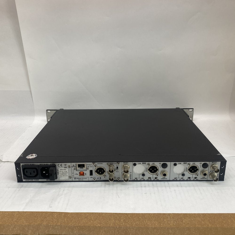 Broadcast Dual True Diversity Receiver Wisycom MRK960 Rack-Mount 4K