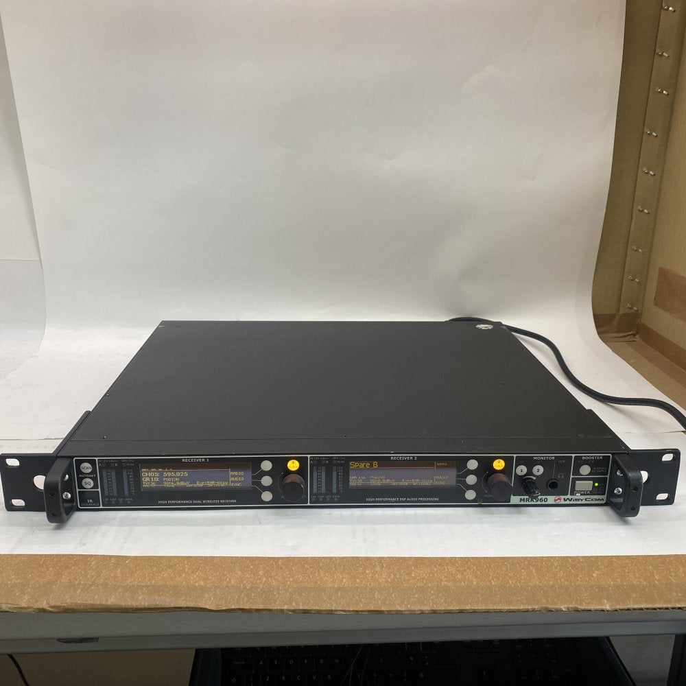 Broadcast Dual True Diversity Receiver Wisycom MRK960 Rack-Mount 4K