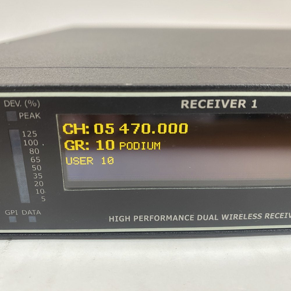 Broadcast Dual True Diversity Receiver Wisycom MRK960 Rack-Mount 4K