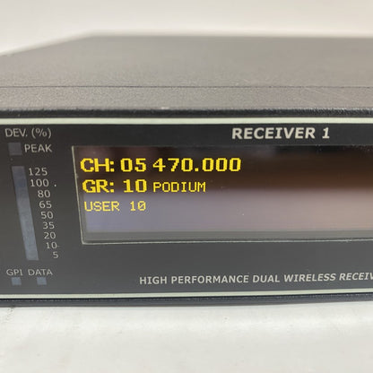 Broadcast Dual True Diversity Receiver Wisycom MRK960 Rack-Mount 4K