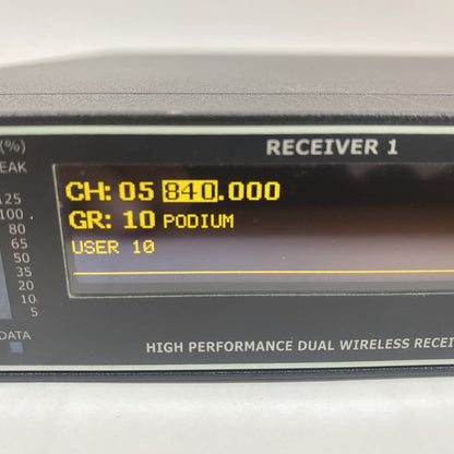 Broadcast Dual True Diversity Receiver Wisycom MRK960 Rack-Mount 4K