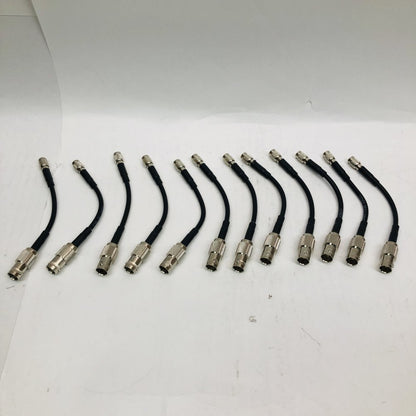12× Din 1.0/2.3-to-BNC Female High-Durability Coax Adapters / SDI Patch Leads