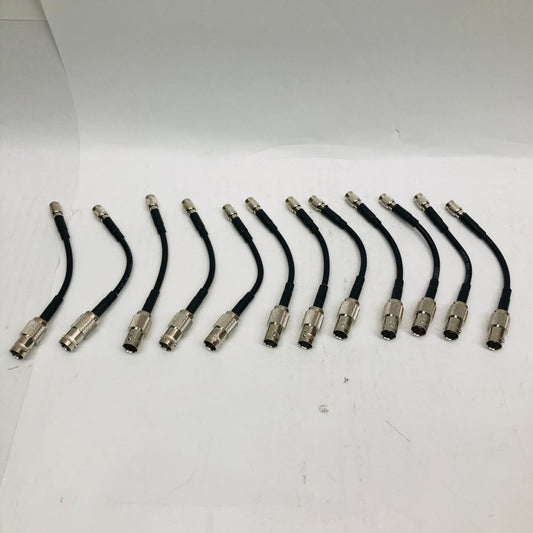 12× Din 1.0/2.3-to-BNC Female High-Durability Coax Adapters / SDI Patch Leads