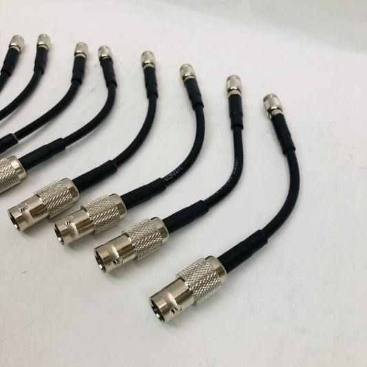 12× Din 1.0/2.3-to-BNC Female High-Durability Coax Adapters / SDI Patch Leads