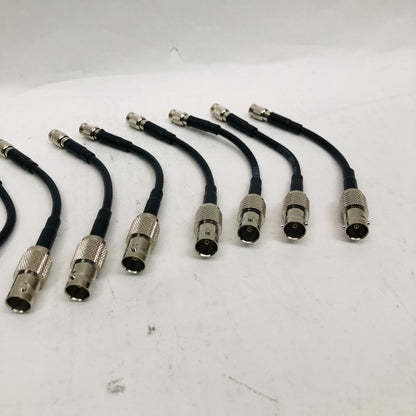 12× Din 1.0/2.3-to-BNC Female High-Durability Coax Adapters / SDI Patch Leads